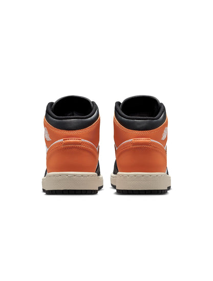Air Jordan Big Kids 1 Mid - Starfish by Denim Exchange