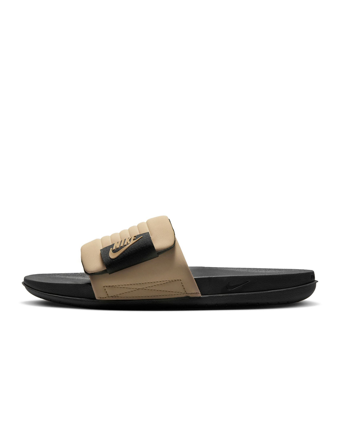 Nike Mens Offcourt Adjust Slides - Black/Khaki by Denim Exchange