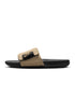 Nike Mens Offcourt Adjust Slides - Black/Khaki by Denim Exchange