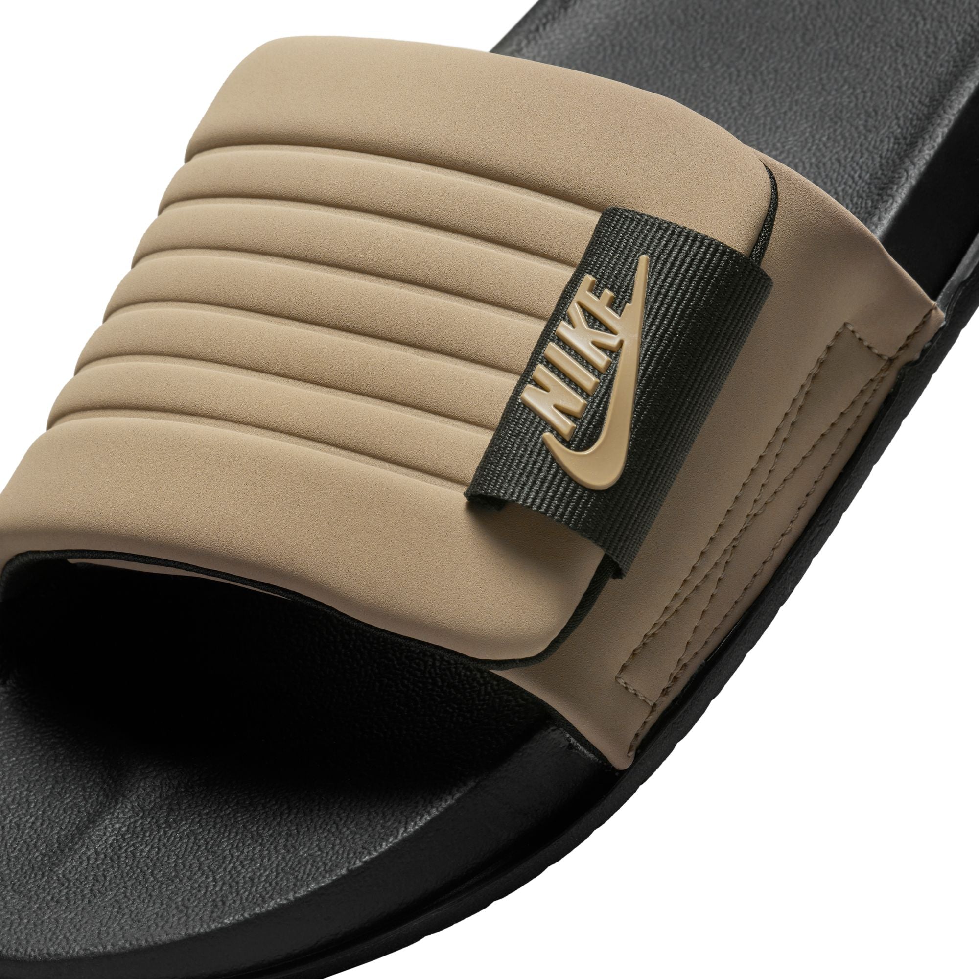 Nike Mens Offcourt Adjust Slides - Black/Khaki by Denim Exchange