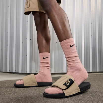 Nike Mens Offcourt Adjust Slides - Black/Khaki by Denim Exchange