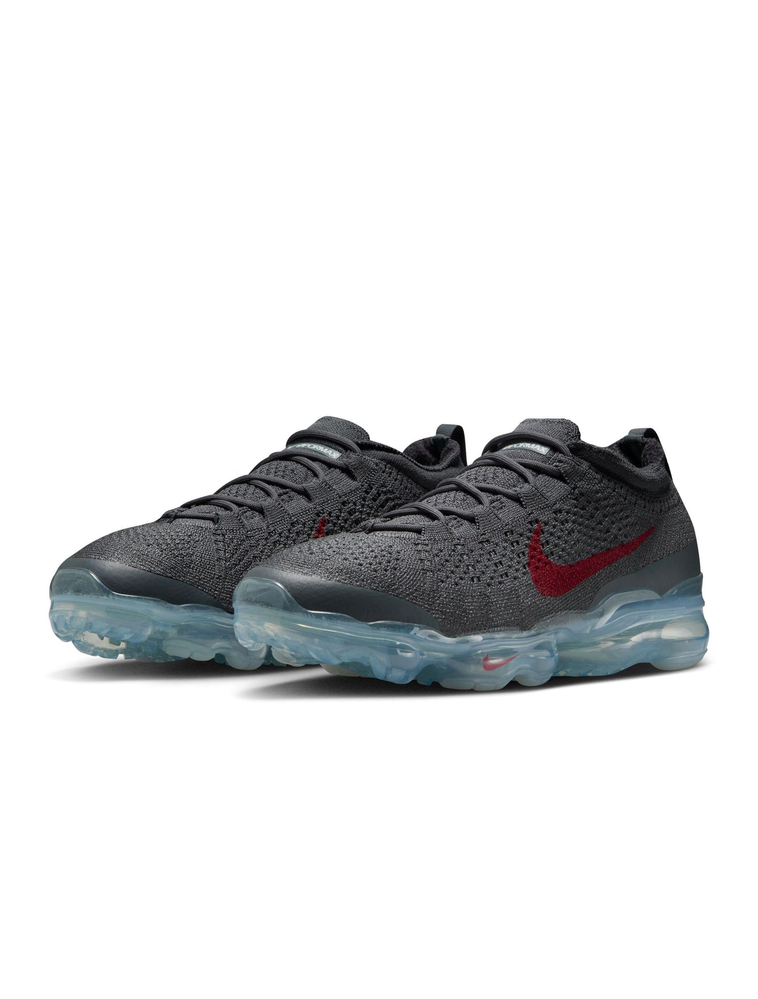 Nike Mens Air Vapormax 2023 Flyknit - Dark Grey/Gym Red by Denim Exchange