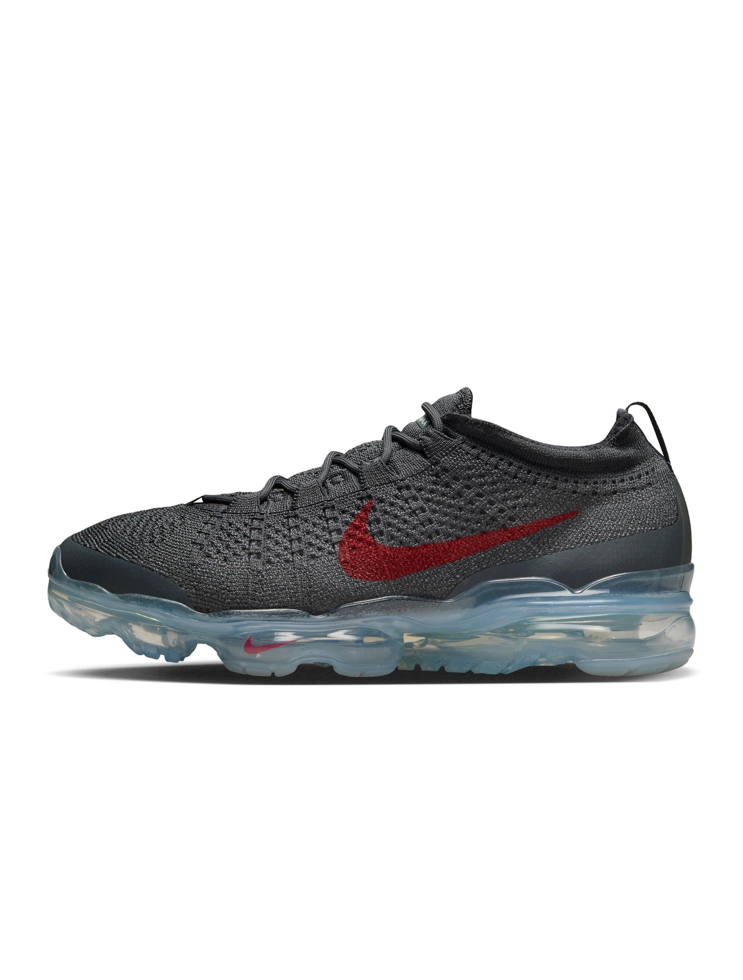 Nike Mens Air Vapormax 2023 Flyknit - Dark Grey/Gym Red by Denim Exchange