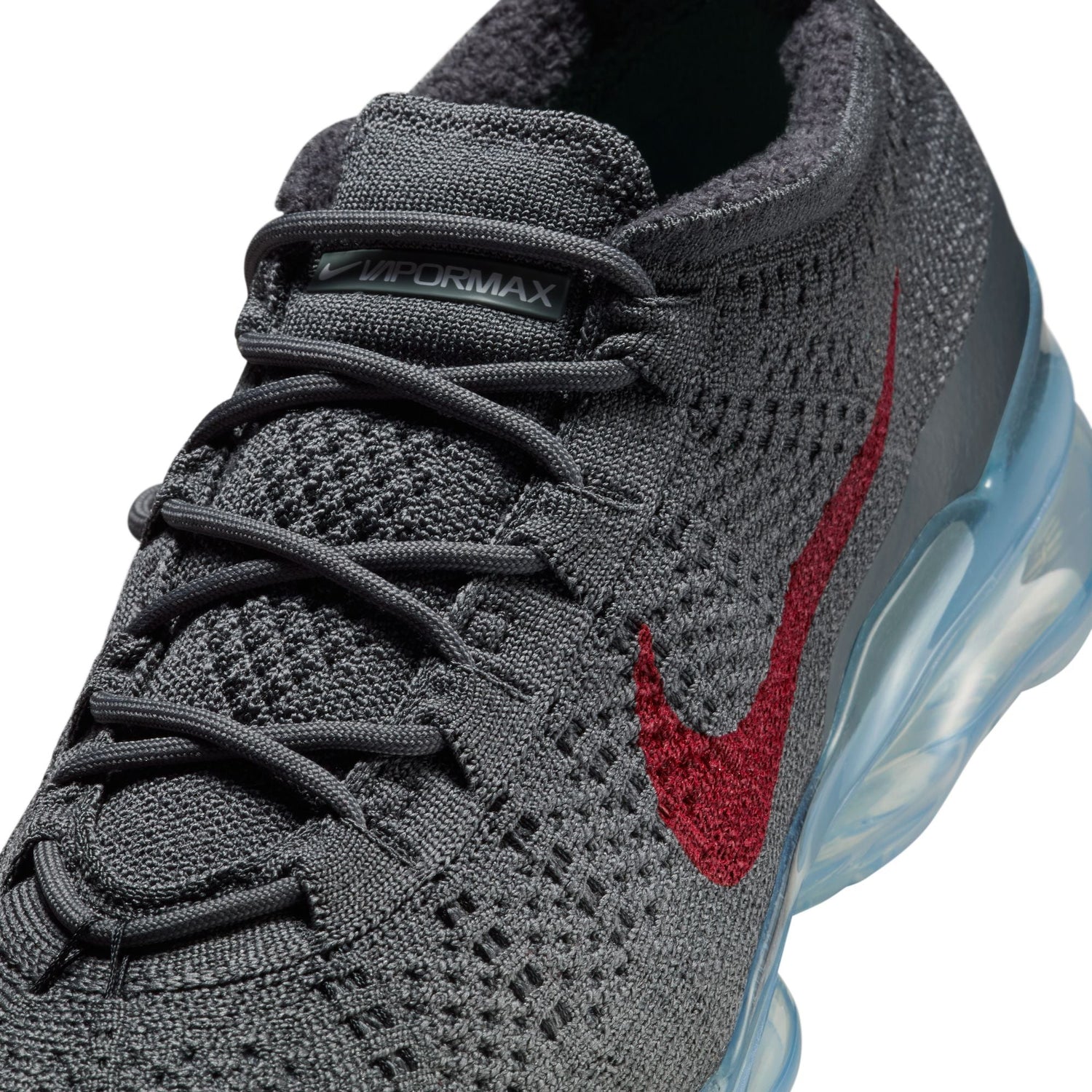 Nike Mens Air Vapormax 2023 Flyknit - Dark Grey/Gym Red by Denim Exchange