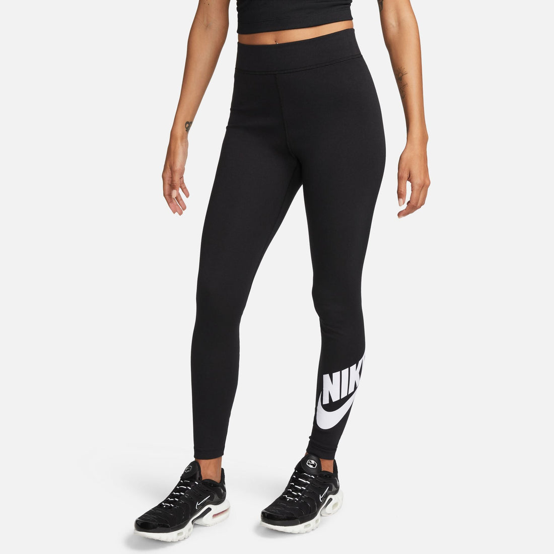 Nike Womens High-Waisted Leggings - Black by Denim Exchange