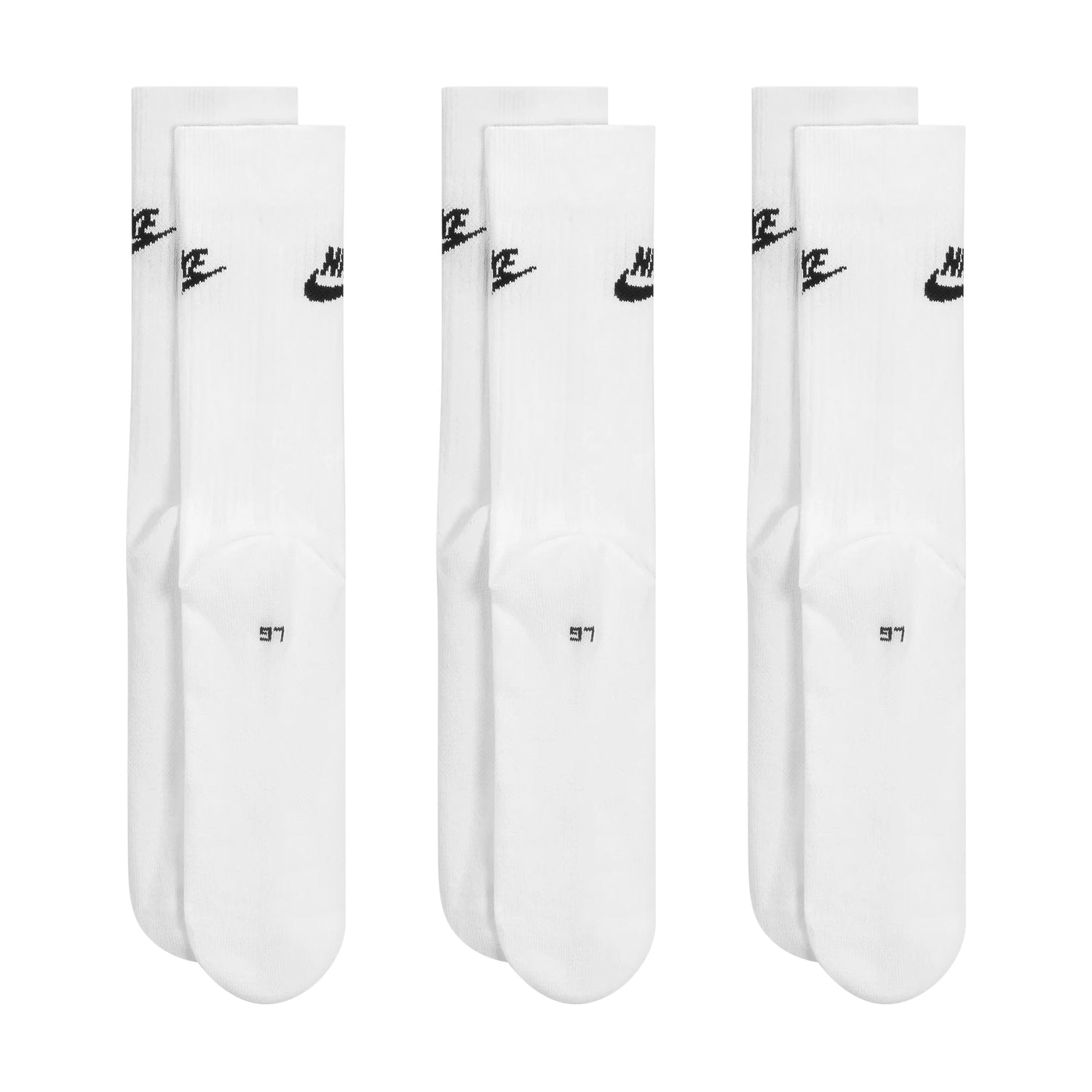 Nike 3-Pack Sportswear Everyday Essential Socks - White by Denim Exchange