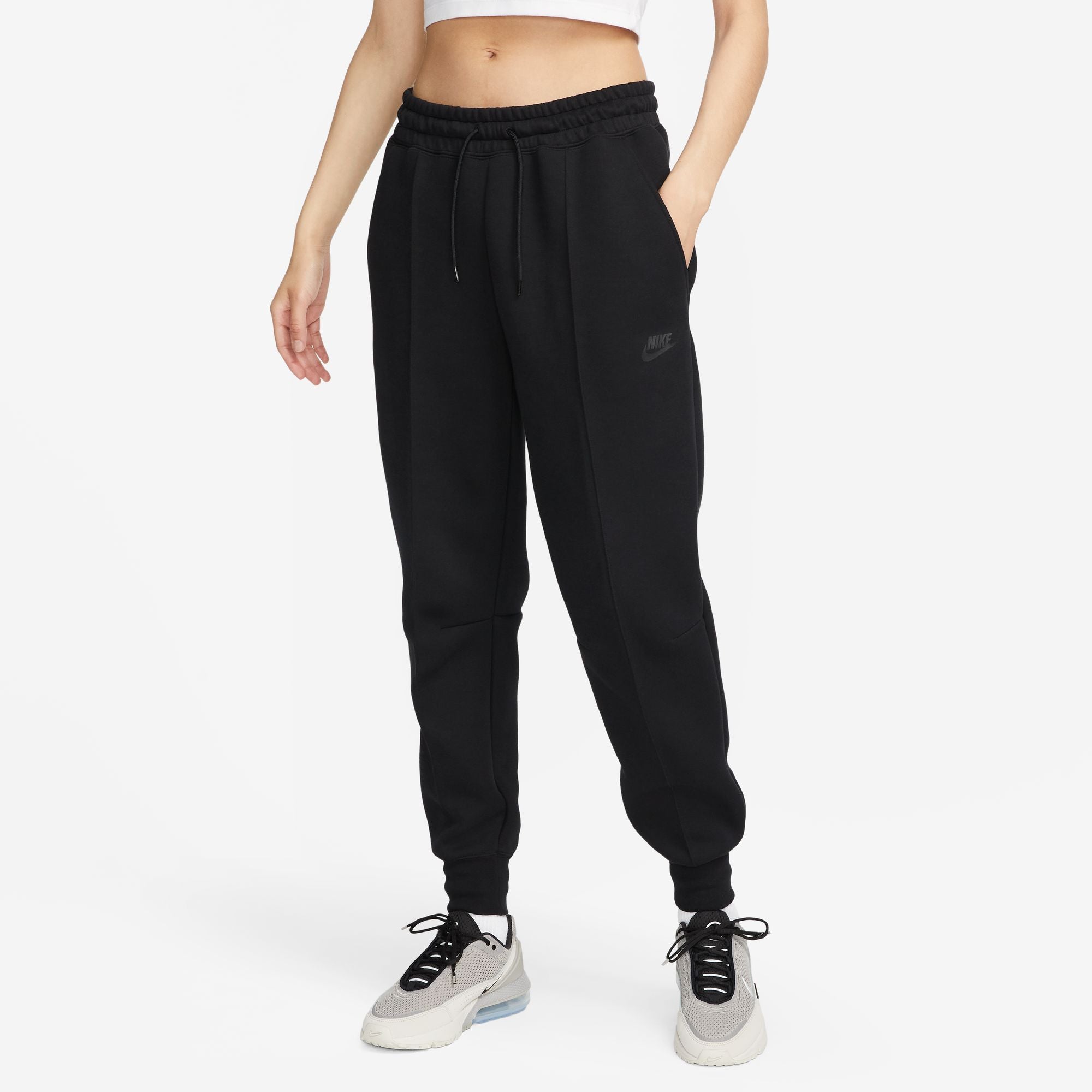 Nike Womens Sportswear Tech Fleece Windrunner - Black by Denim Exchange