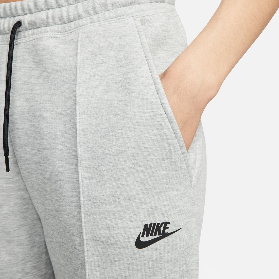 Nike Womens Sportswear Tech Fleece - Dark Grey Heather/Black by Denim Exchange
