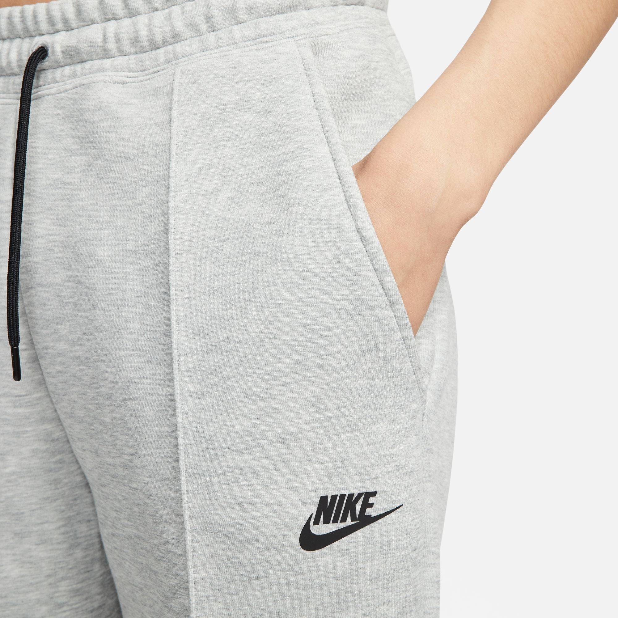 Nike Womens Sportswear Tech Fleece - Dark Grey Heather/Black by Denim Exchange