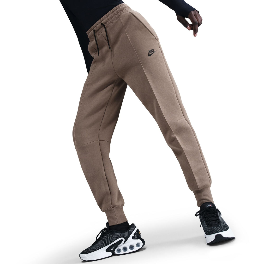 Nike Womens Sportswear Tech Fleece Jogger - Mink Brown/Black by Denim Exchange