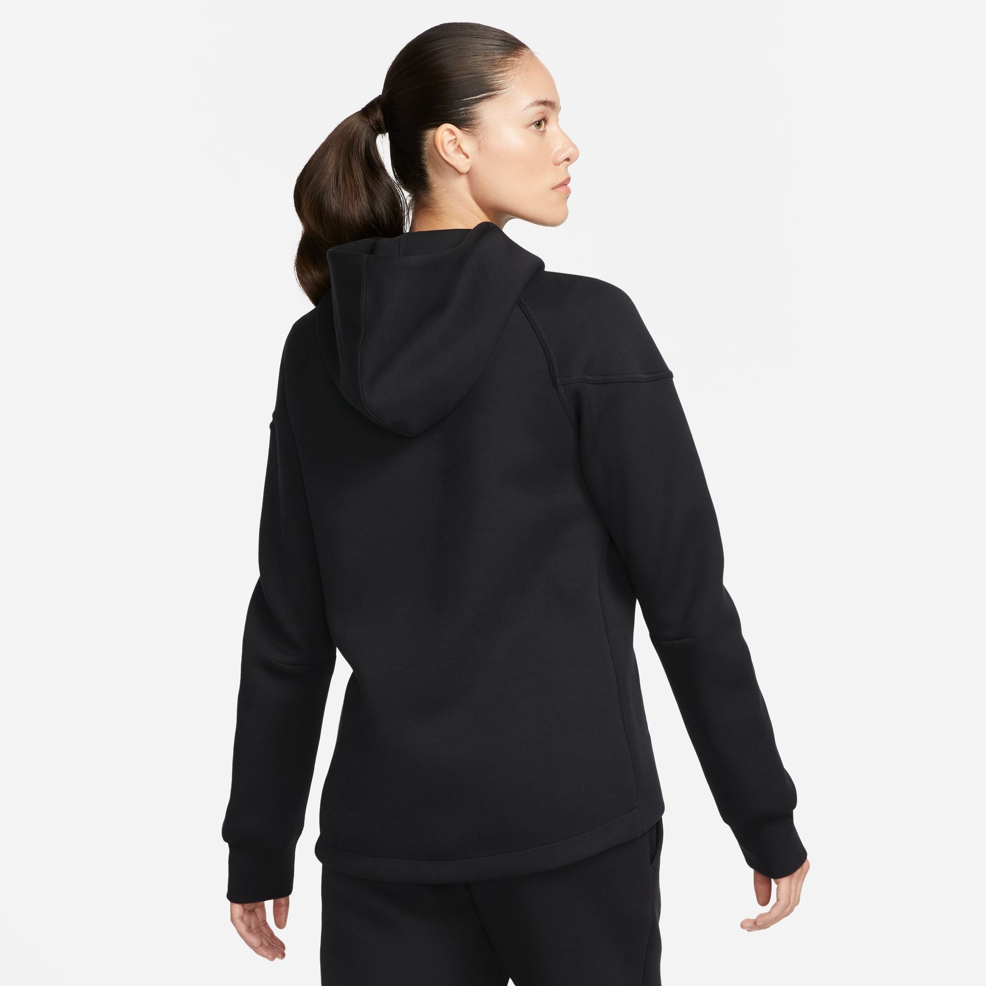 Nike Womens Sportswear Tech Fleece Hoodie - Black by Denim Exchange
