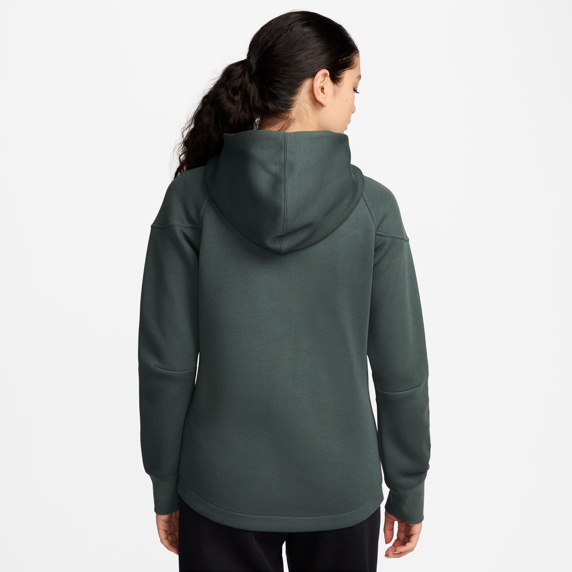 Nike Womens Sportswear Tech Fleece Windrunner - Vintage Green by Denim Exchange