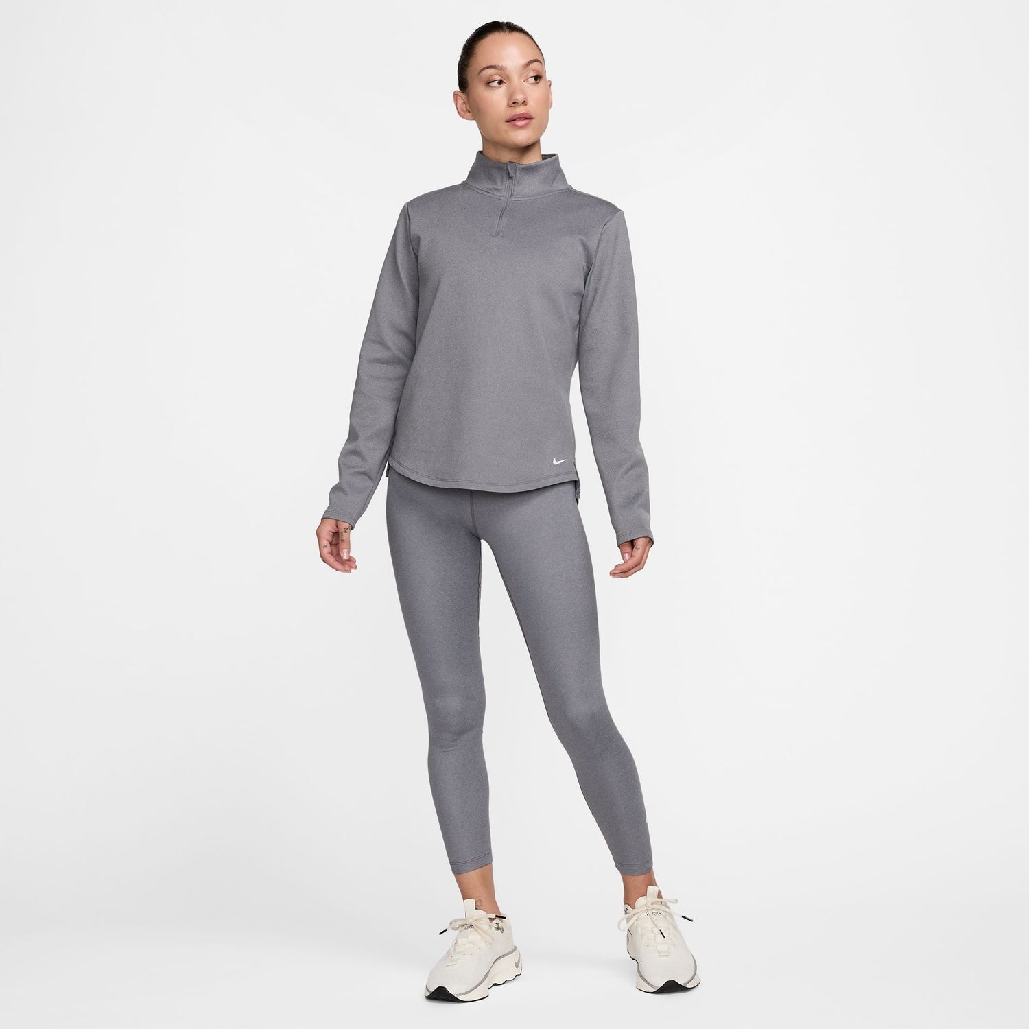 Nike Womens Therma-Fit One Leggings - Smoke Grey by Denim Exchange