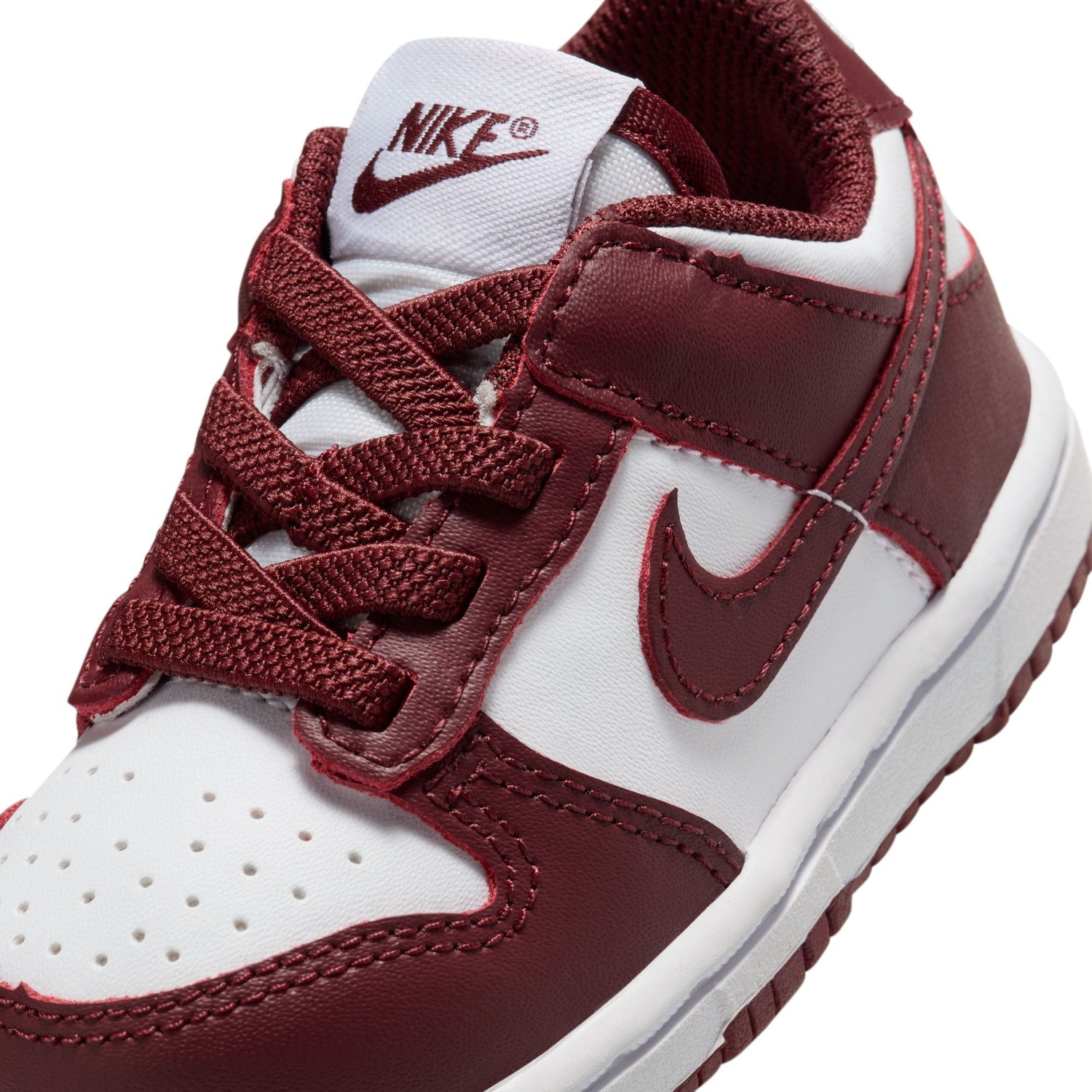 Nike (TD) Dunk Low - White/Redwood by Denim Exchange