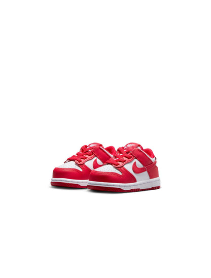 Nike (TD) Dunk Low - White/University Red by Denim Exchange