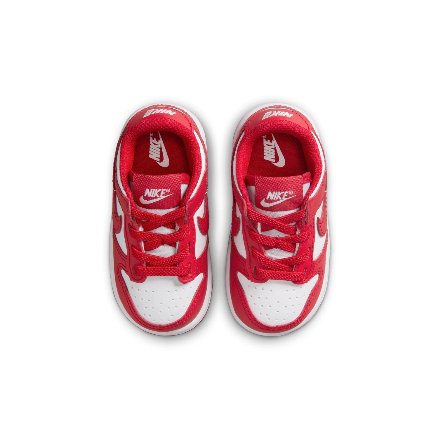 Nike (TD) Dunk Low - White/University Red by Denim Exchange