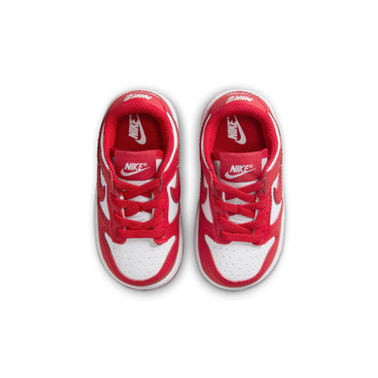 Nike (TD) Dunk Low - White/University Red by Denim Exchange