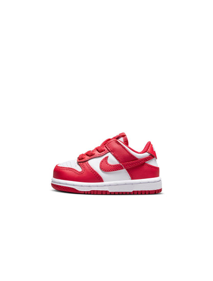 Nike (TD) Dunk Low - White/University Red by Denim Exchange
