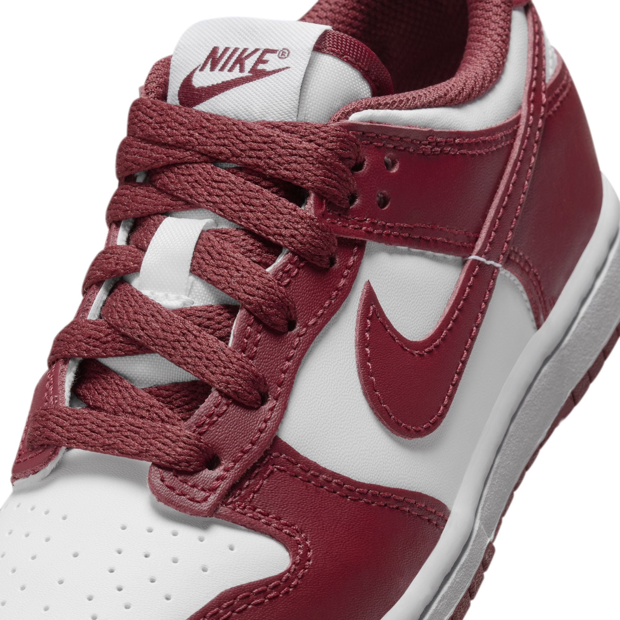 Nike (PS) Dunk Low - White/Redwood by Denim Exchange