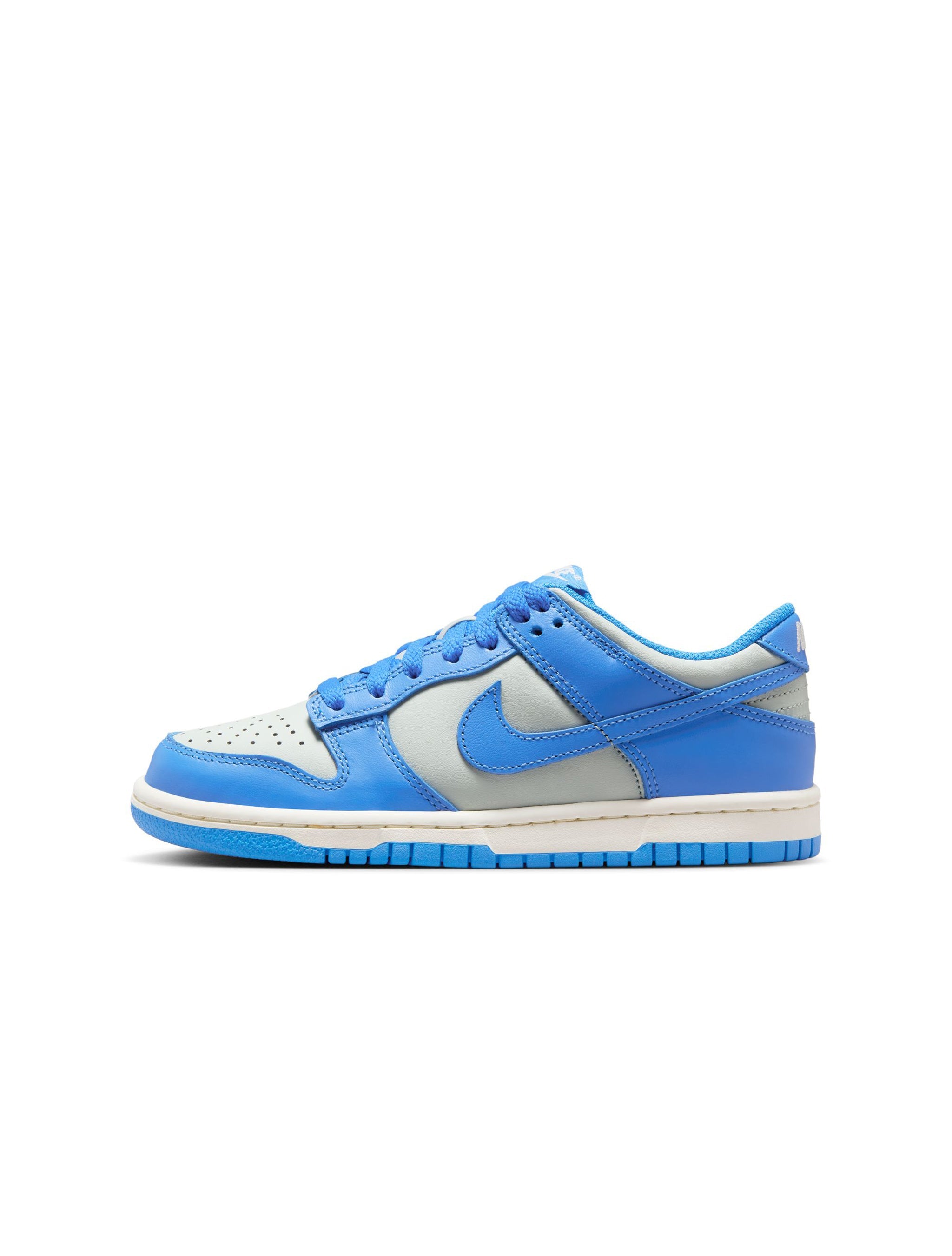 Nike Big Kids Dunk Low - Light Silver/Photo Blue by Denim Exchange