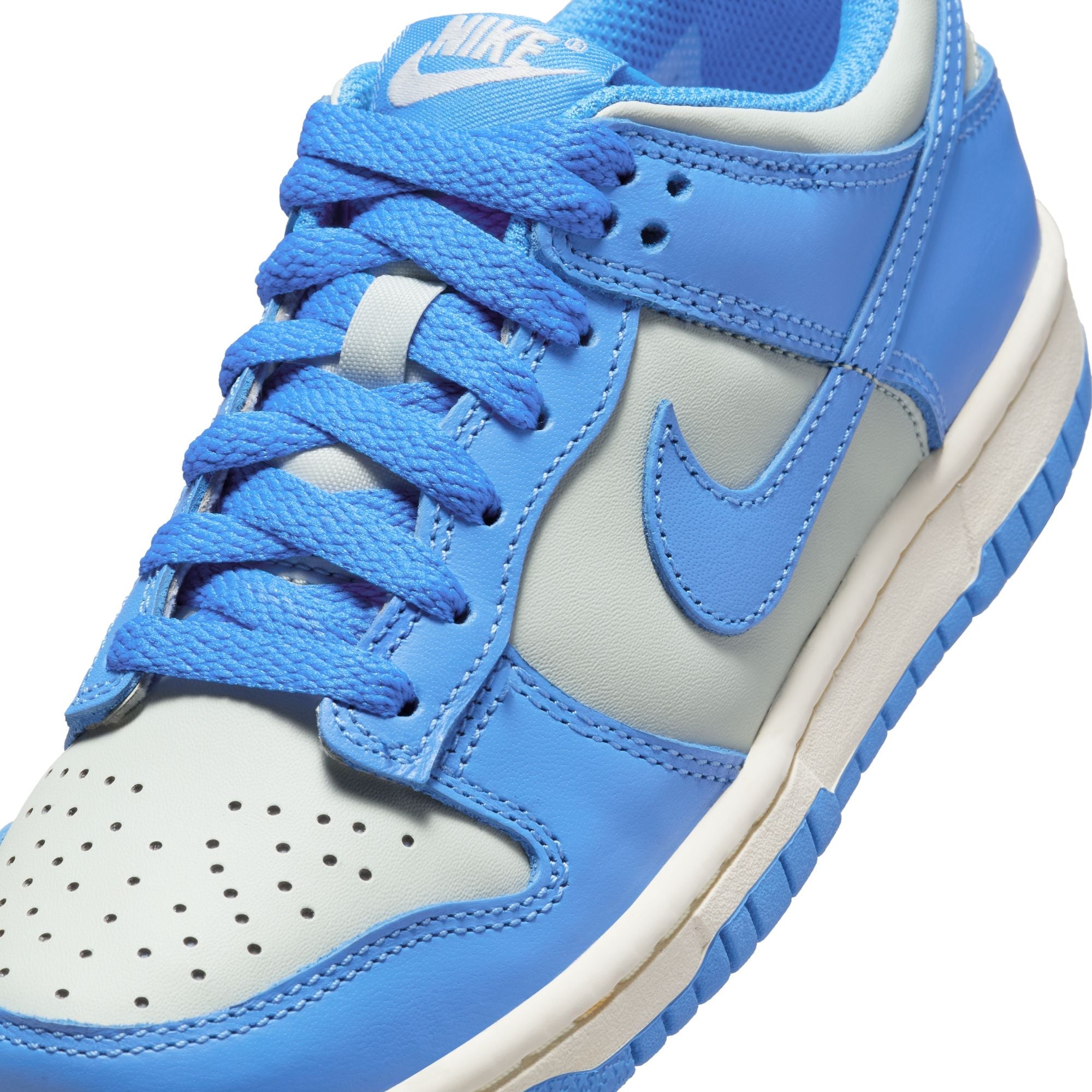 Nike Big Kids Dunk Low - Light Silver/Photo Blue by Denim Exchange