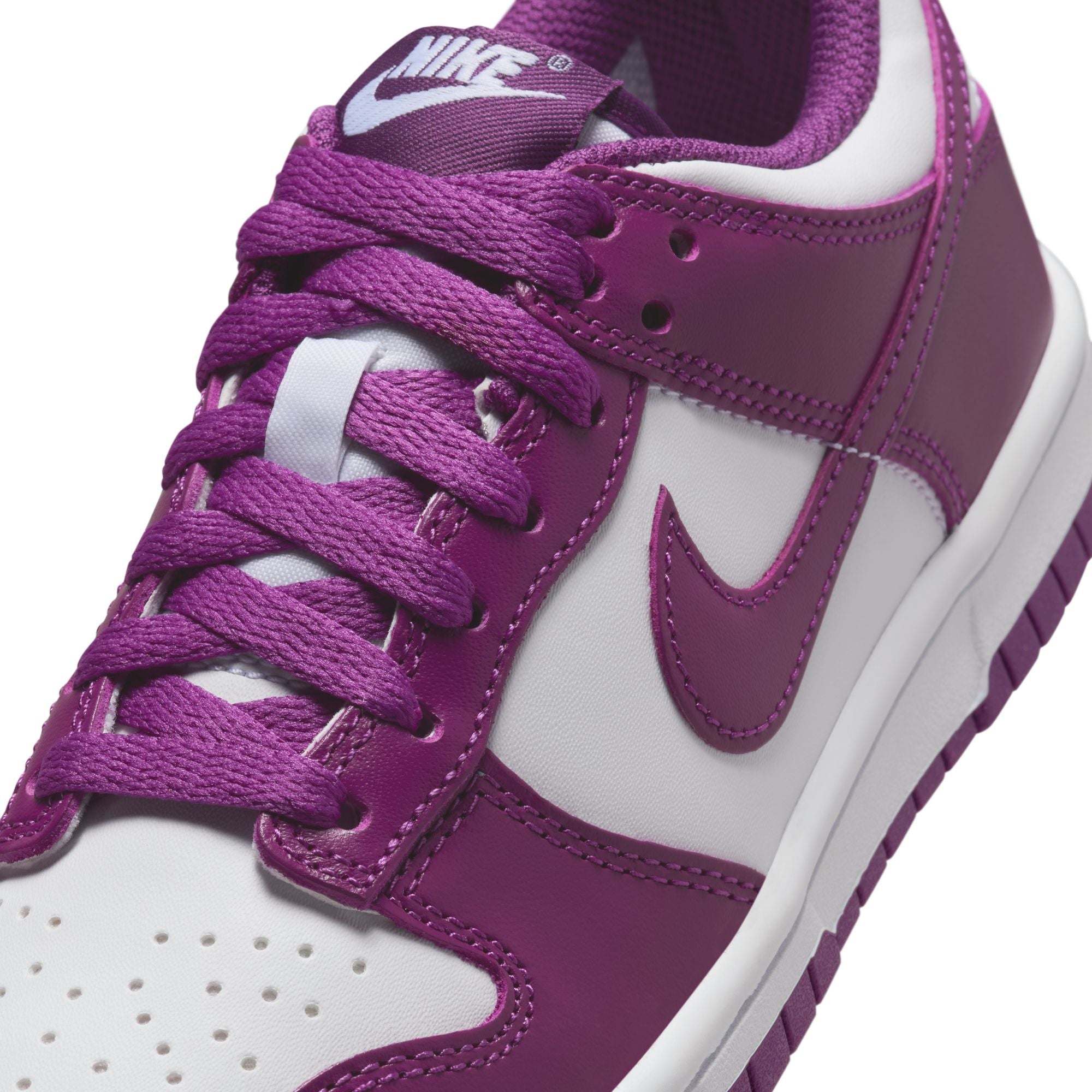 Nike Big Kids Dunk Low - White/Viotech by Denim Exchange