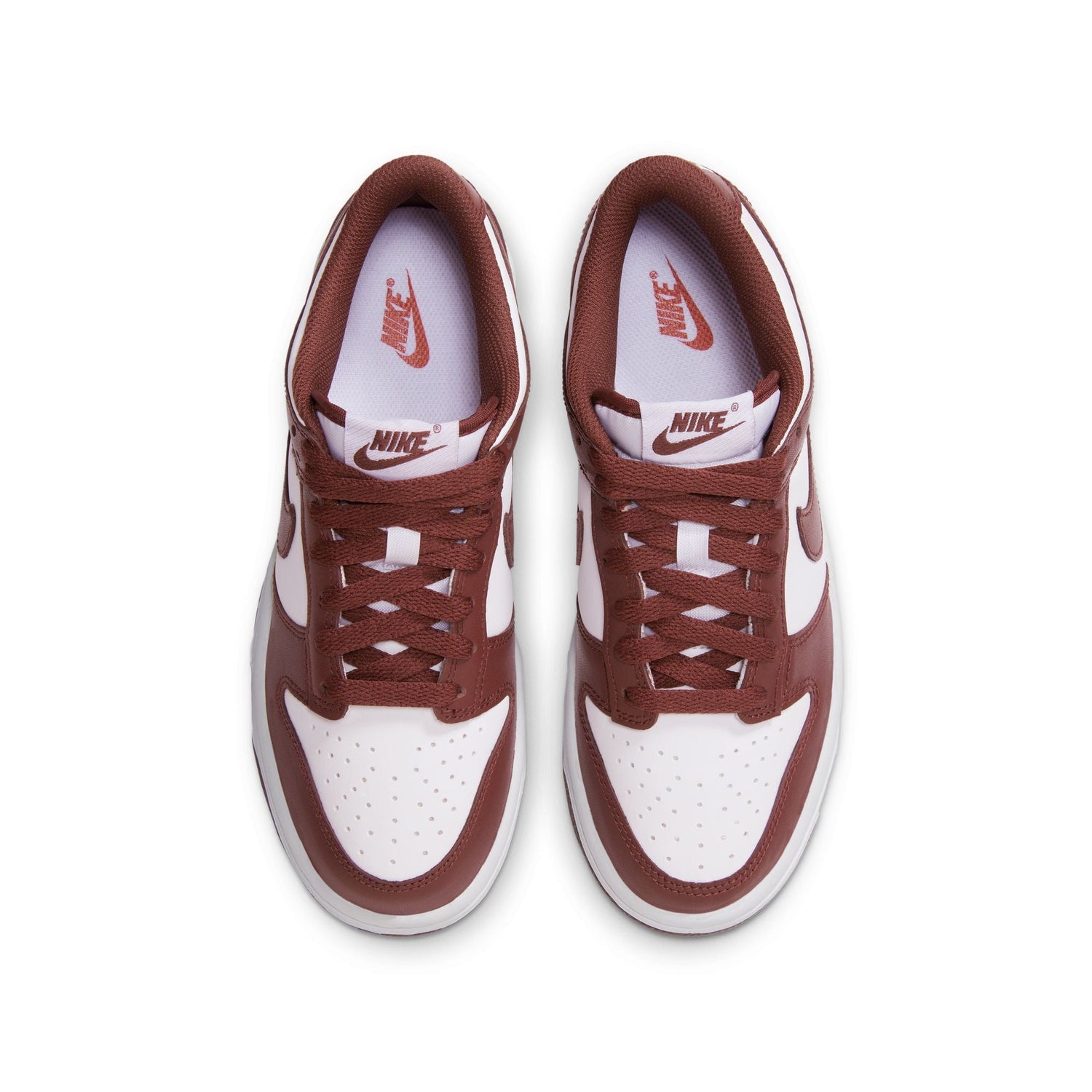 Nike Big Kids Dunk Low - White/Redwood by Denim Exchange