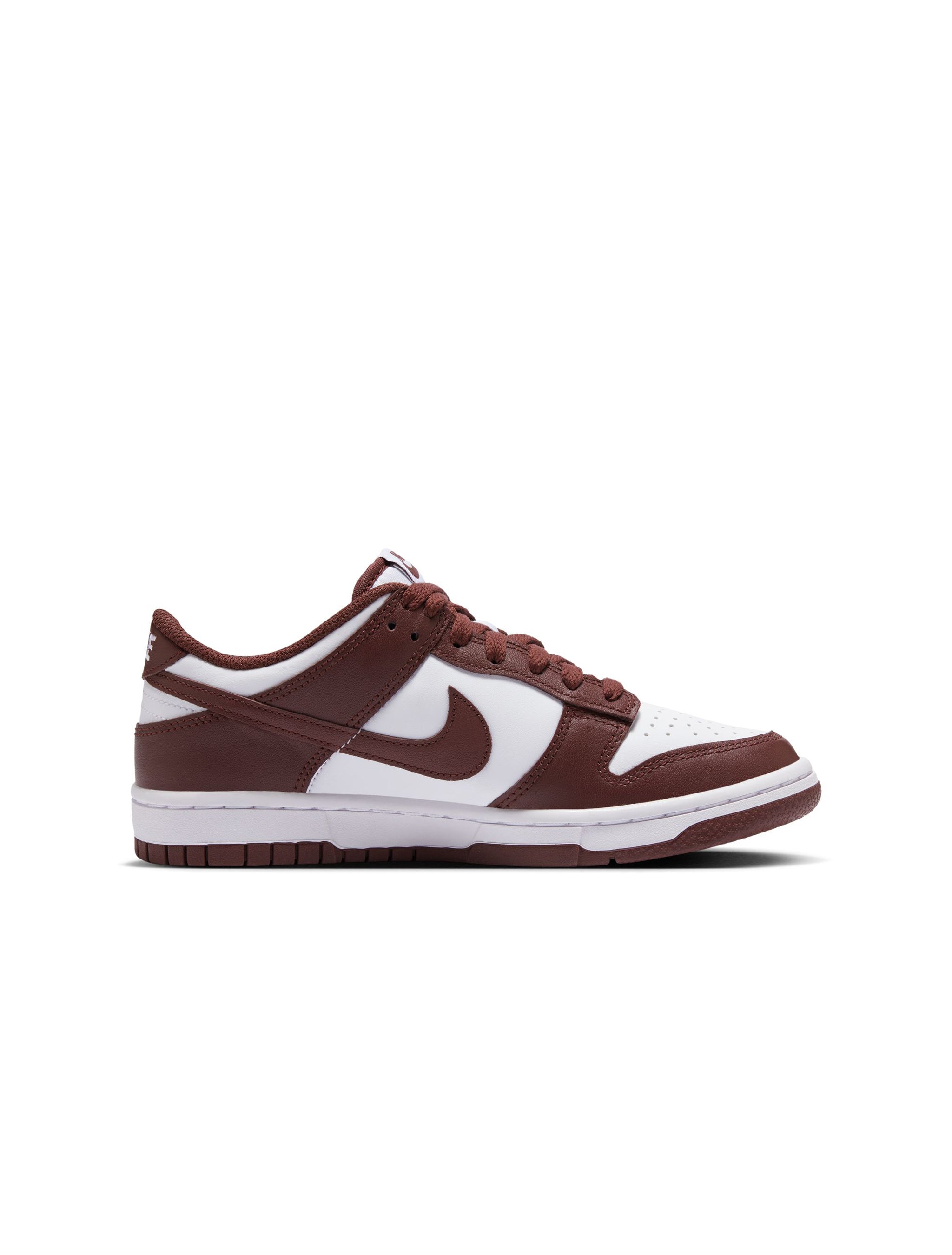Nike Big Kids Dunk Low - White/Redwood by Denim Exchange
