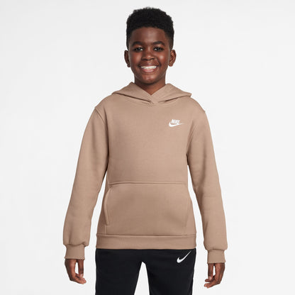 Nike Big Kids Sportswear Club Fleece Hoodie - Hemp by Denim Exchange