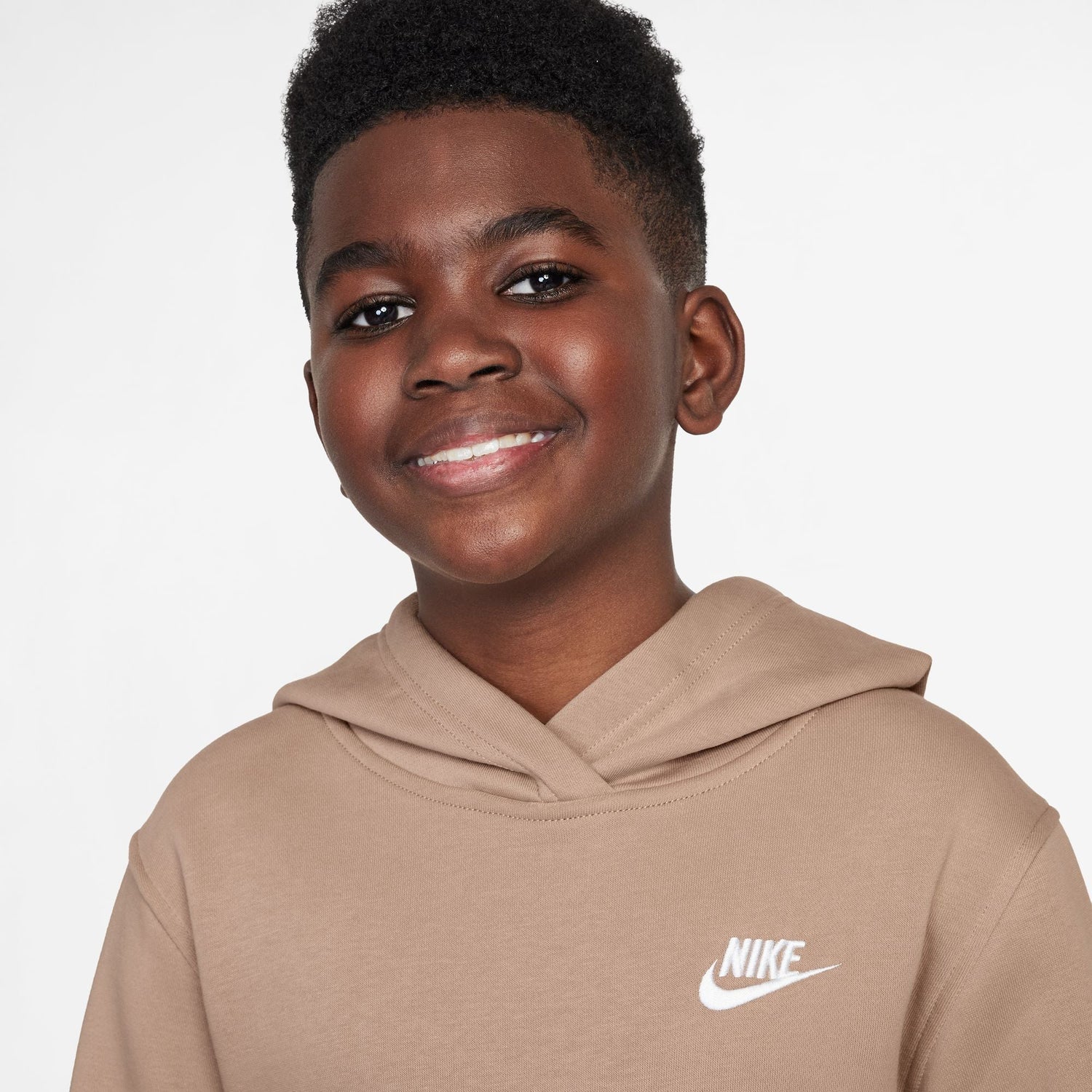 Nike Big Kids Sportswear Club Fleece Hoodie - Hemp by Denim Exchange