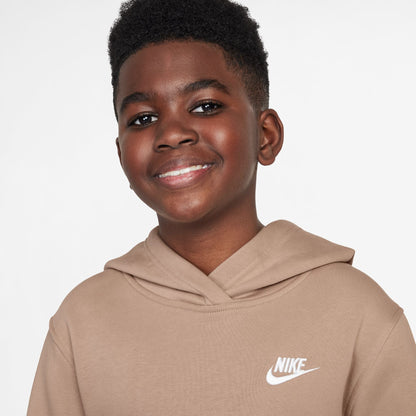 Nike Big Kids Sportswear Club Fleece Hoodie - Hemp by Denim Exchange