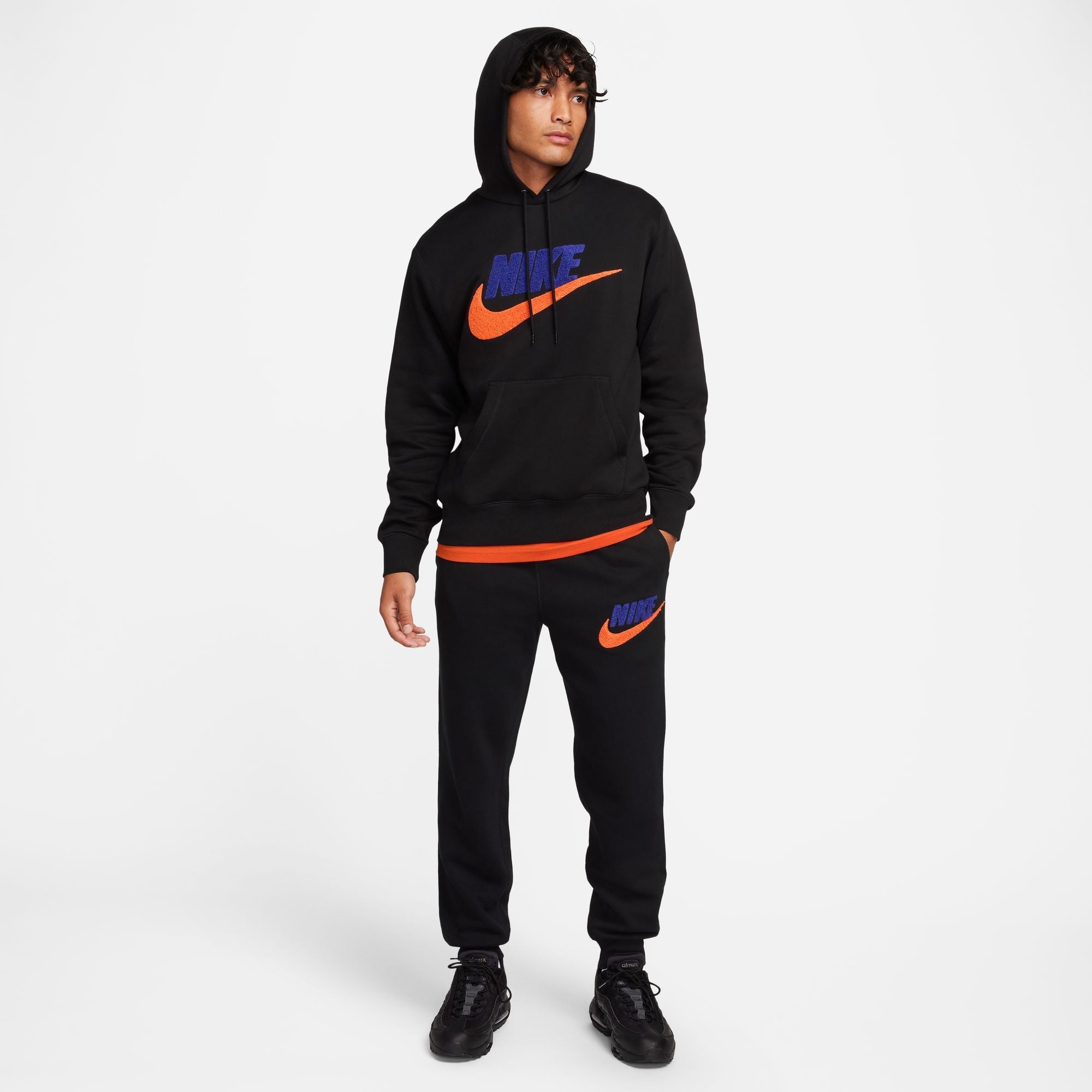 Nike Mens Club Fleece Hoodie - Black by Denim Exchange