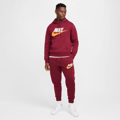 Nike Mens Club Fleece Hoodie - Team Red by Denim Exchange