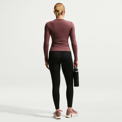 Nike Womens One High-Waisted 7/8 Leggings - Black/White by Denim Exchange