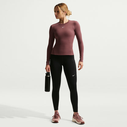 Nike Womens One High-Waisted 7/8 Leggings - Black/White by Denim Exchange