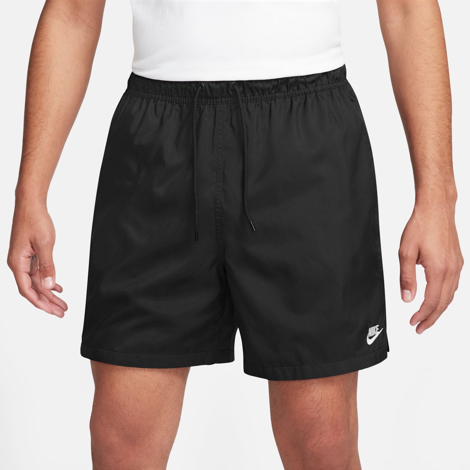 Nike Mens Club Woven Shorts - Black/White by Denim Exchange