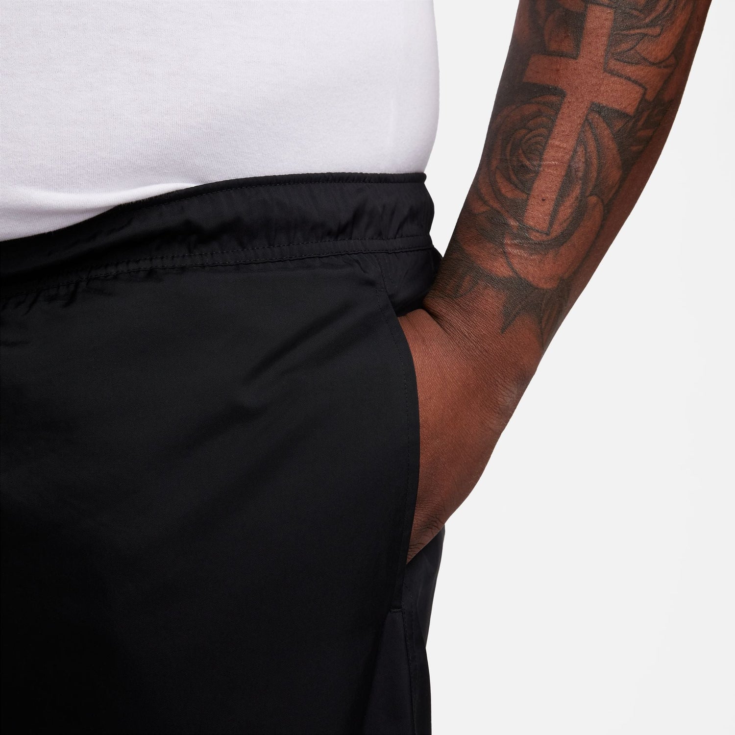 Nike Mens Club Woven Shorts - Black/White by Denim Exchange