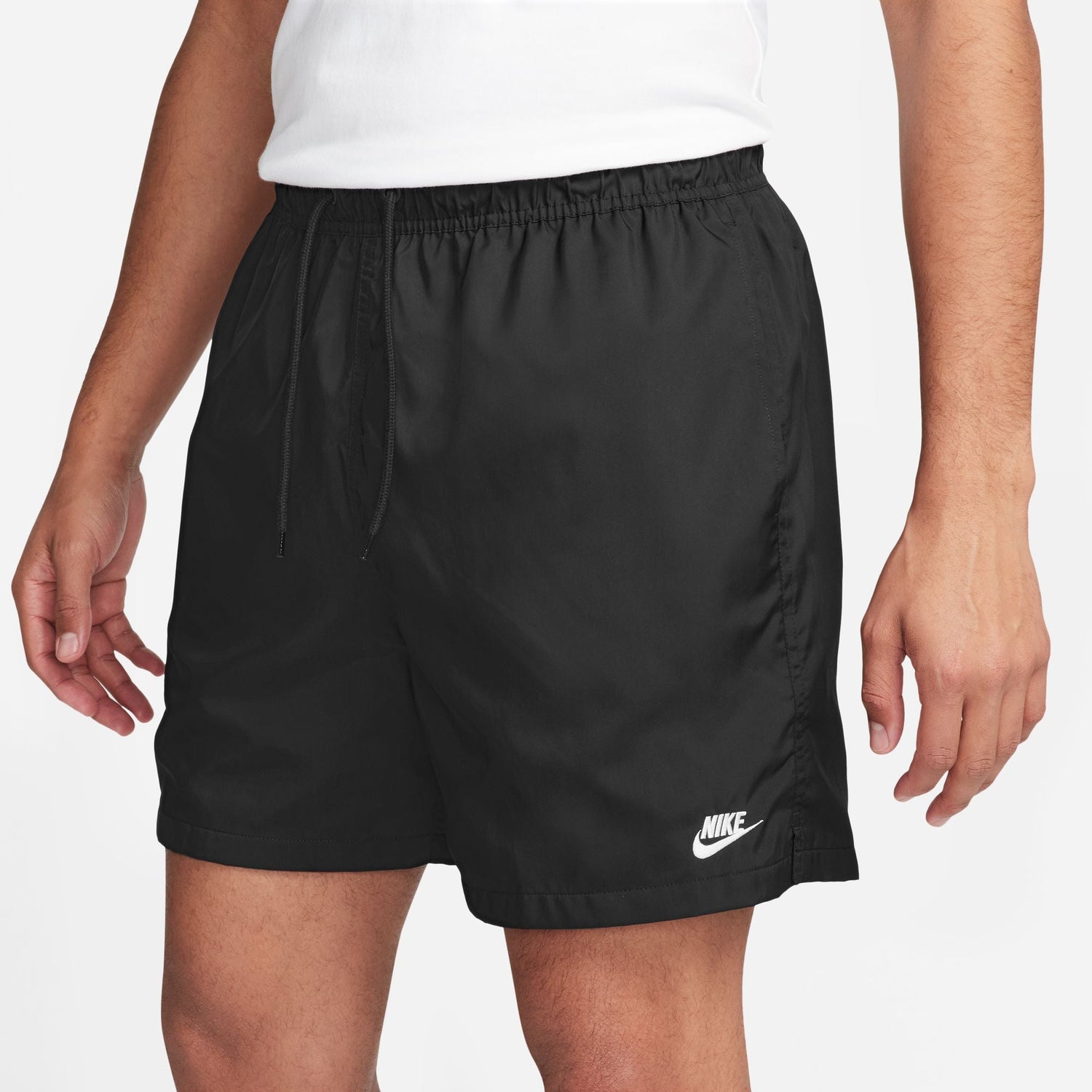 Nike Mens Club Woven Shorts - Black/White by Denim Exchange