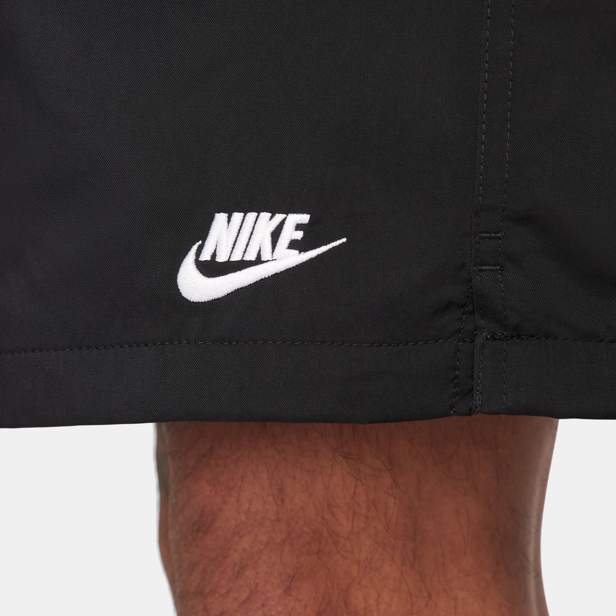 Nike Mens Club Woven Shorts - Black/White by Denim Exchange