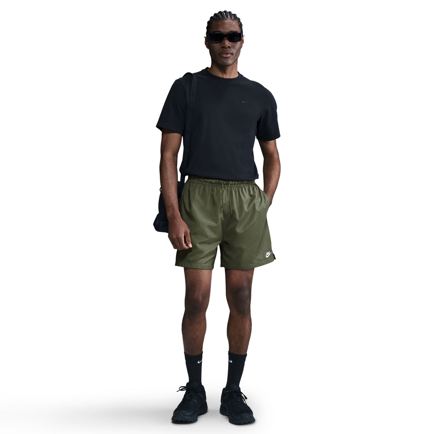 Nike Mens Club Woven Shorts - Medium Olive by Denim Exchange