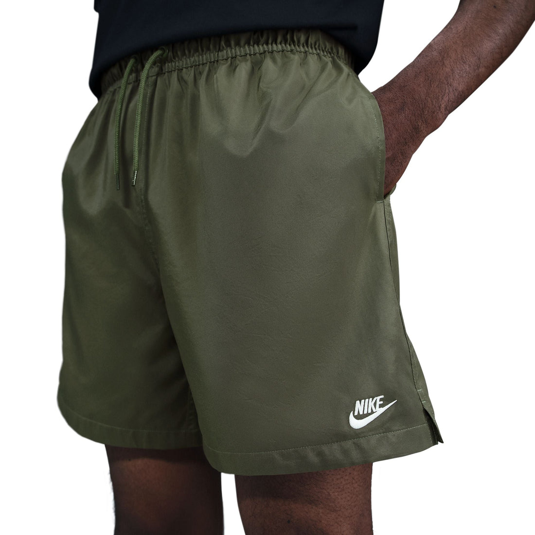 Nike Mens Club Woven Shorts - Medium Olive by Denim Exchange