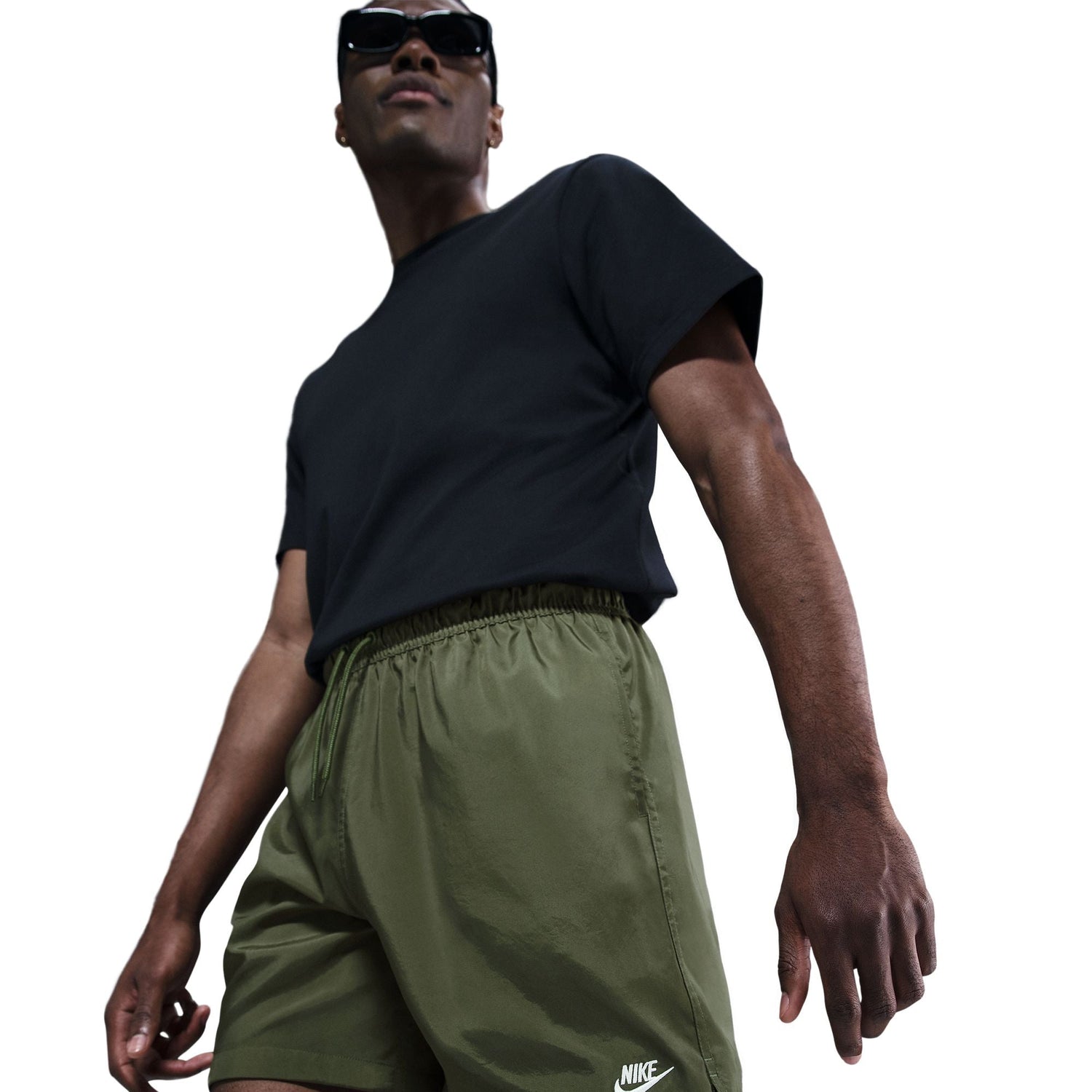 Nike Mens Club Woven Shorts - Medium Olive by Denim Exchange