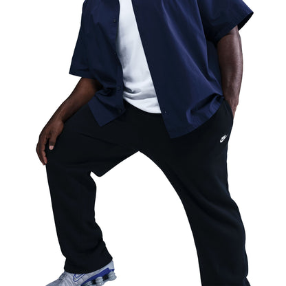 Nike Mens Club Open-Hem Sweatpants - Black by Denim Exchange