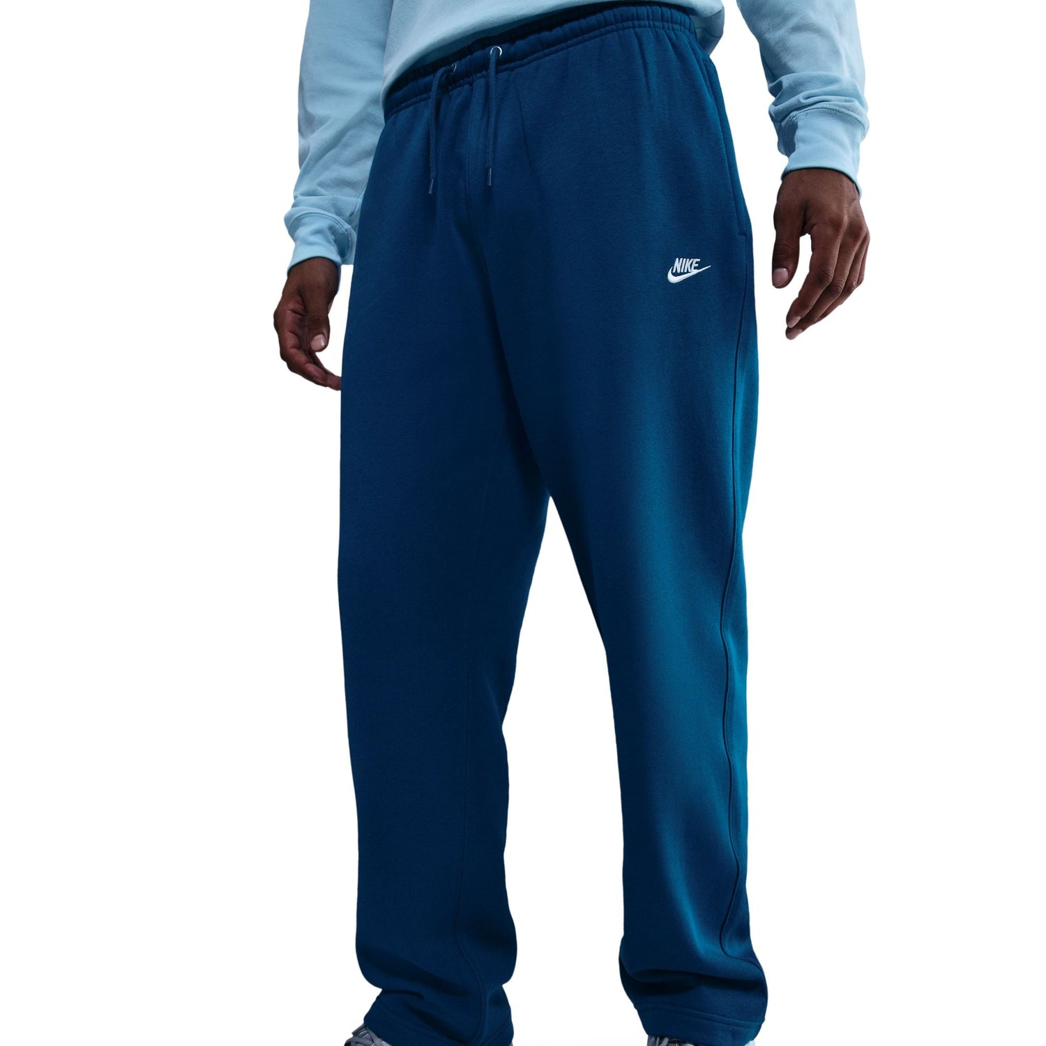 Nike Mens Open Hem Fleece Sweatpants - Green Abyss by Denim Exchange
