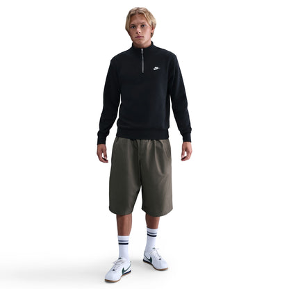 Nike Mens 1/2-Zip Fleece Top - Black by Denim Exchange
