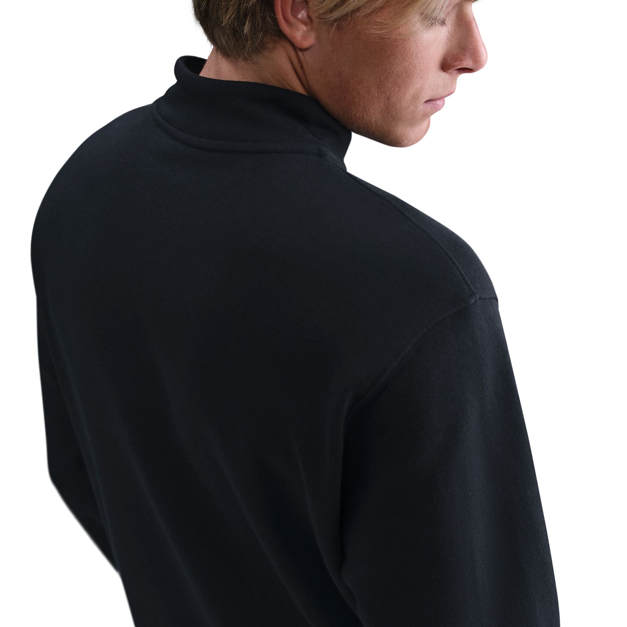 Nike Mens 1/2-Zip Fleece Top - Black by Denim Exchange