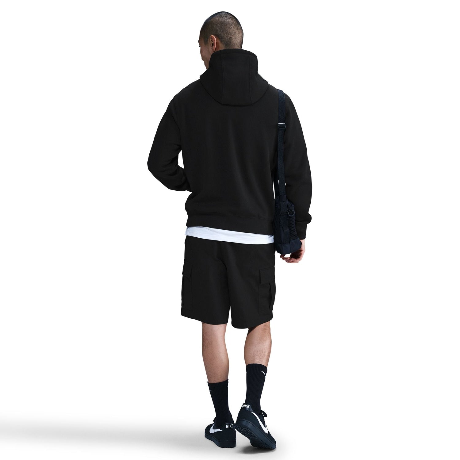 Nike Mens Fleece Pullover Hoodie - Black by Denim Exchange