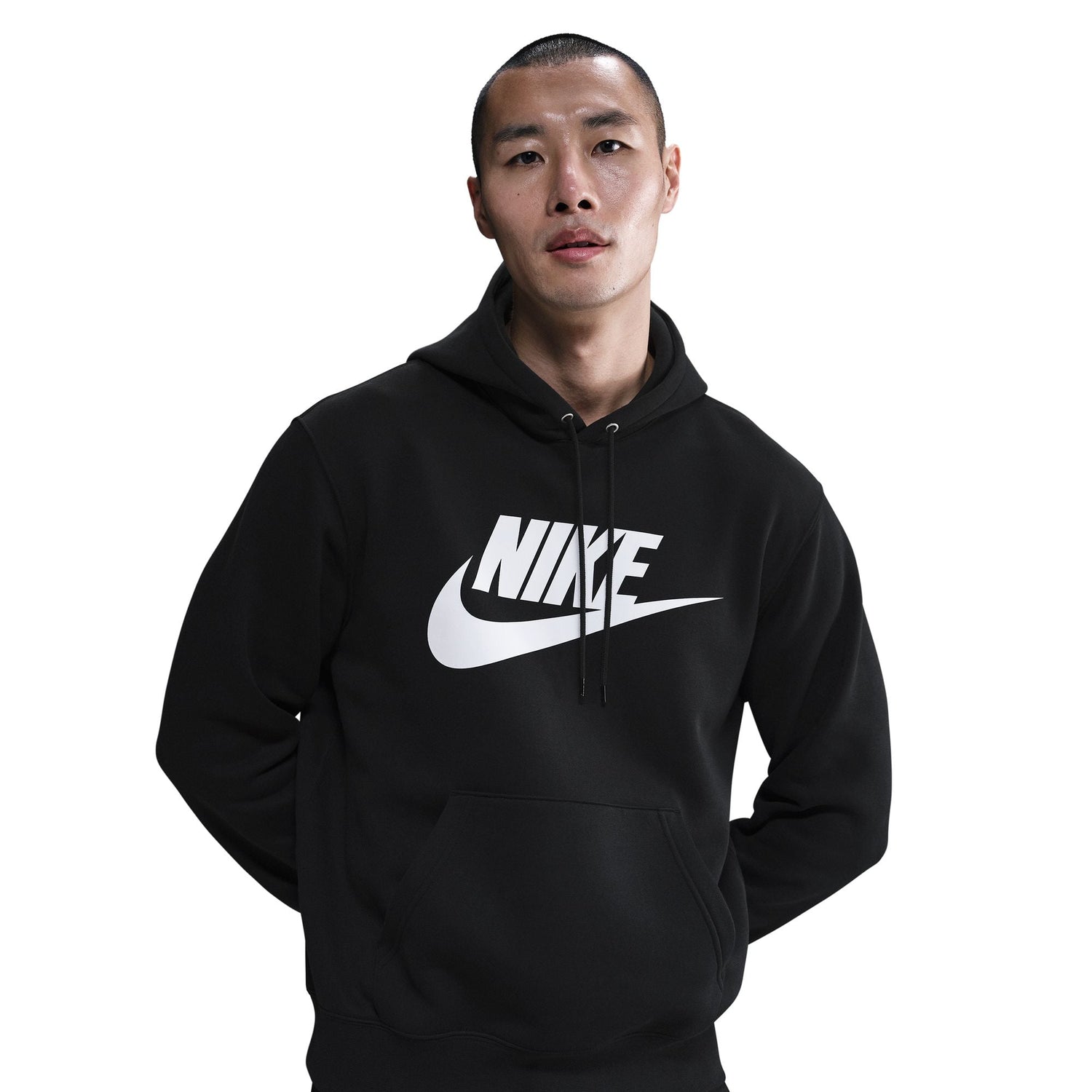 Nike Mens Fleece Pullover Hoodie - Black by Denim Exchange