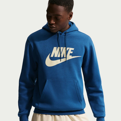 Nike Mens Fleece Pullover Hoodie - Court Blue by Denim Exchange