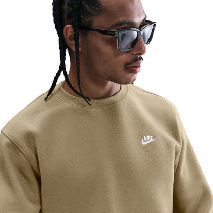Nike Mens Club Fleece Crewneck - Parachute Beige by Denim Exchange